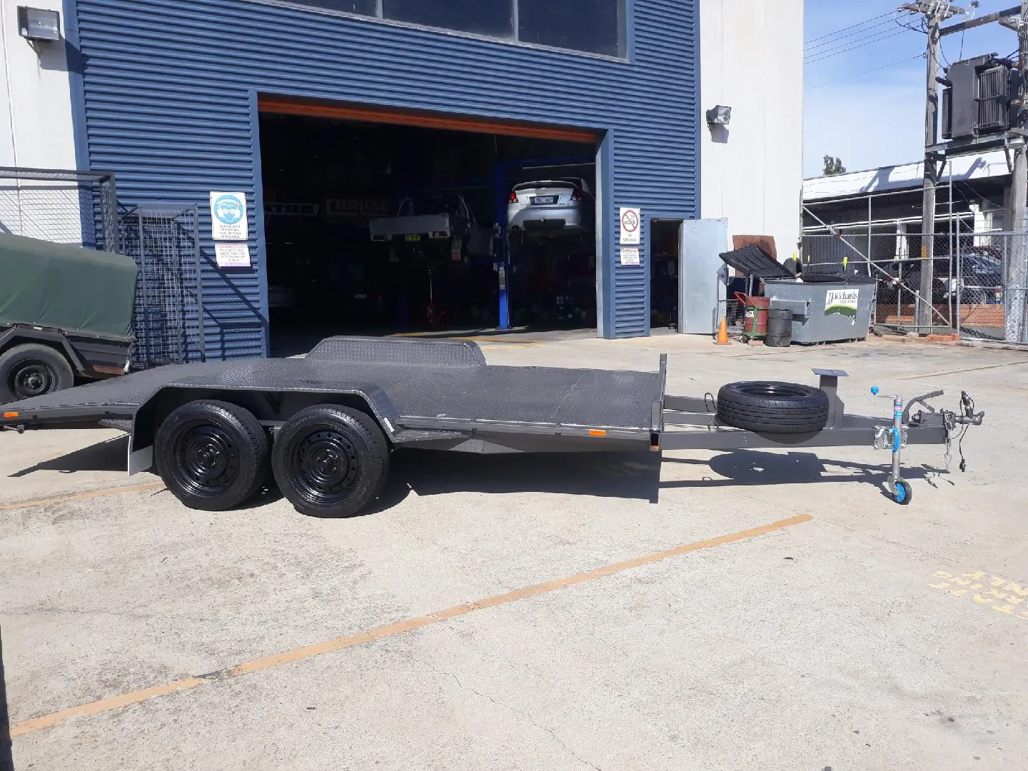 A custom trailer outside our Belconnen shop
